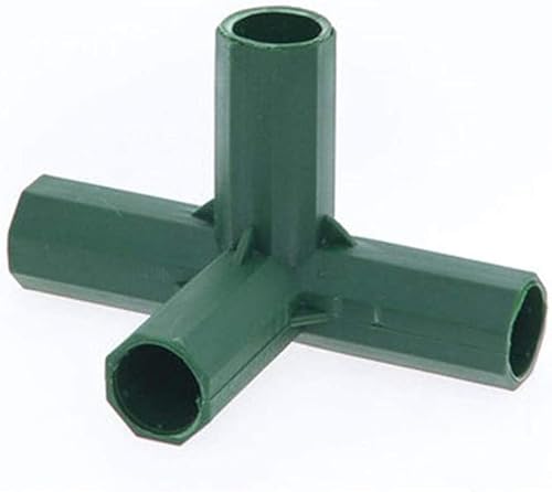 Miniatura 9 de 25 conectores de marco de invernadero de 0.63 pulgadas, accesorios de PVC para edificios, tubo de esquina de 3 vías y 4 vías, clips giratorios para