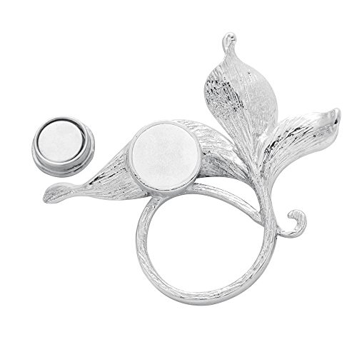 Image of Lovely Enamel Flower Magnetic Clip Eyeglass Holder Brooch Custom Jewelry