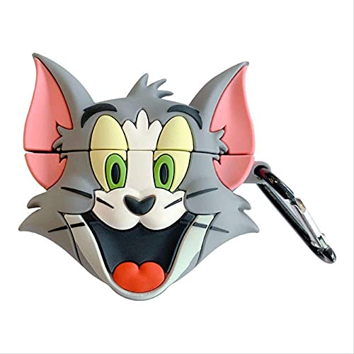 Image of Meyaar Silicone Case for Apple Airpods Pro 3 (2025) Cute Design for Airpods Pro 3 with Keychain Shockproof Protective Case Cover (Cat (Blue))