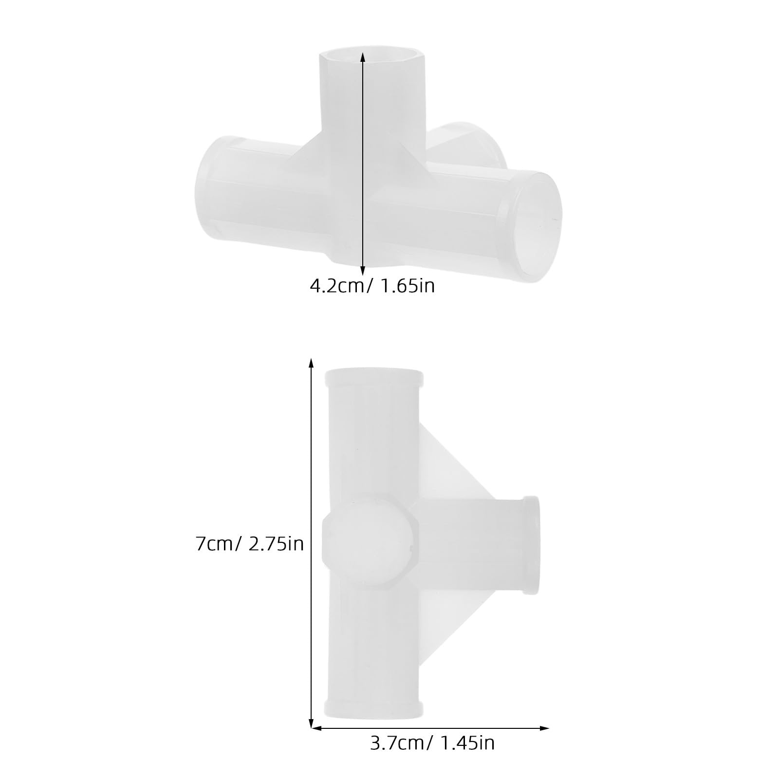 Conector de Plástico de Cuatro Vías para Armario y Zapatero, Resistente y Estable, Paquete de 10 Piezas para Montaje y Organización en Espacios de Ropa