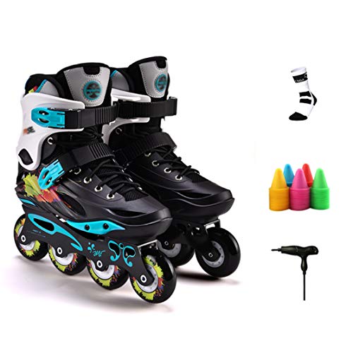 Save %17 Now! JLDNC High Elasticity Inline Skates, Roller Skates with PU Wheel Wear Resistance Rolle...