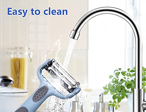 Symgila Kitchen Peeler Slice Julienne Peelers For Vegetables Fruit Carrot Potato Stainless Steel Sharp Blades Multifunctional Kitchen Tools Green (Blue) #TOP5