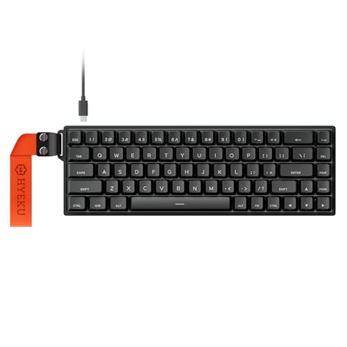 Image of Hexgears HK-K22 65% Gaming Keyboard Wired,Hall Effect Magnetic Switch Keyboard with Adjustable Actuation,Fast Trigger Mode,8KHz Polling Rate,0.125ms Latency,Shinethrough PBT Keycaps, RGB Backlit-Black