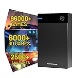 Kinhank 12tb Retro Game Hard Drive with 96000+ Games,Gaming External Hard Drive Compatible with 400+ Emulators,Game Hard Drive for PC Support Win7/8/10/11