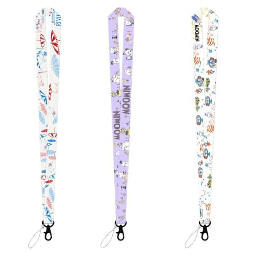 ネックストラップ スマホストラップ キーチェーン ムーミントロール スノーク ミイ スナフキン ハンドストラップ カワイイ 萌え グッズ 首掛け 腕掛け オシャレ 飾り物 (B)