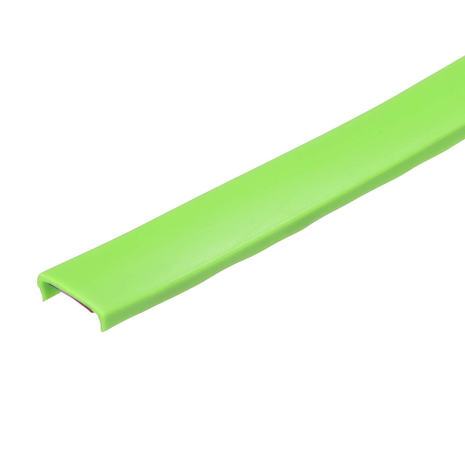 uxcell U Shape Furniture Edge Banding, 3 Meters Self Adhesive Flexible Edging Trim, 5x9mm TPE Edge Guards for Cabinets Furniture Repair Restoration, Green