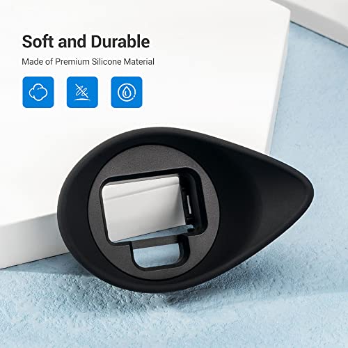 [Large Version] A7IV A7RV A9III A7SIII A1 Eyecup Eyepiece, Camera Viewfinder Eyeshade for Sony Alpha A7M4 A7R5 A9M3 A7S3 A1, 360 Rotating Extension Oval Design, Replace Sony FDA-EP19 Eye Cup