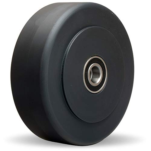 6" x 2" Hamilton S-HS-6NYB HS Swivel Caster, Cast Nylon, 2000 lb. Capacity