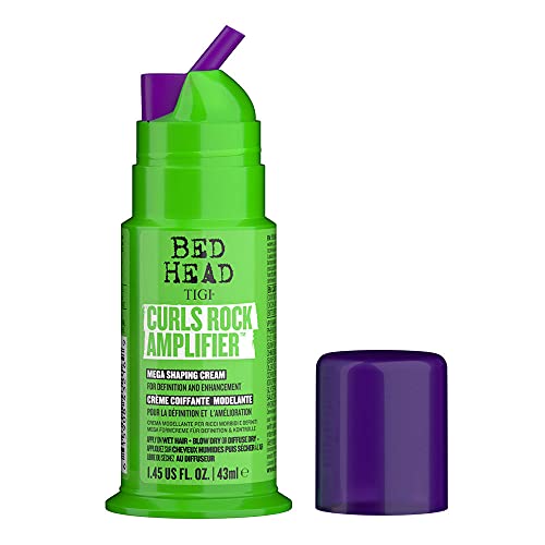 Image of Bed Head by TIGI Curls Rock Amplifier Curl Cream for Definition and Enhancement of All Curly Hair Types, Travel Size, 1.45 fl oz