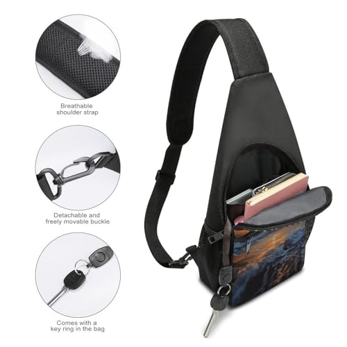 Bolso cruzado ligero tipo sling para senderismo y viajes miniatura 4