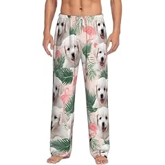 Cute Puppies Pink Flamingos Leaves