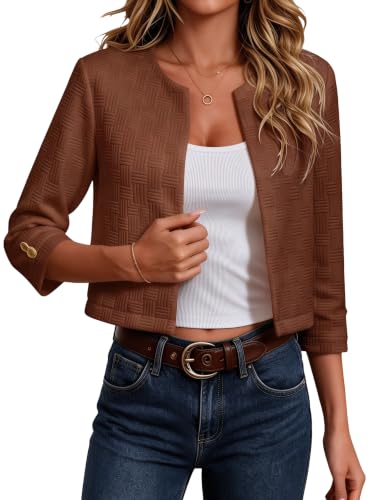 Women's Fall Coats and Jackets Cropped Light Jacket Casual Everyday Style S - image 1