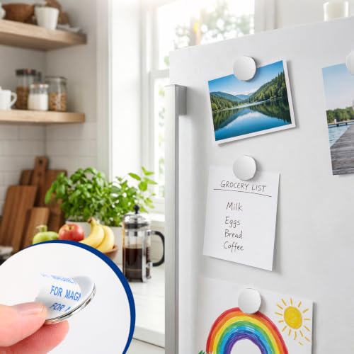 Image of TRYMAG Strong Magnets with Adhesive Backing, 25x2mm,6 Pack