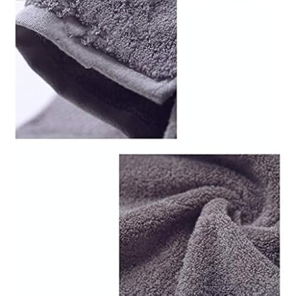 WHZG Duschtücher Handtuch Set Baumwolle super weiche 3 Stück Set 2 Handtuch 80 × 35 cm 1 Badetuch 140 × 73cm Die… – Bild 4