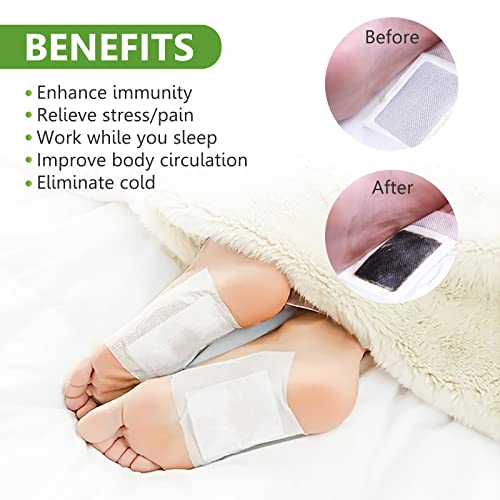 Tudiqe 30PCS Detox Foot Pads, Deep Cleansing Foot Pads, Natural Ginger Powder Bamboo Vinegar Foot Patches for Foot Care, Adhesive Sheets for Pain Relief, Relieve Stress, Improve Sleep, Relaxation - Image 5