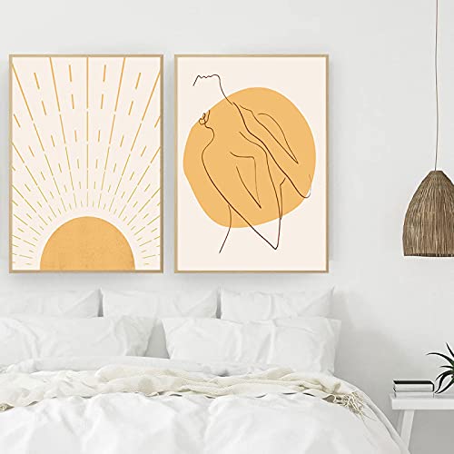 Affiche Ligne Art pour créer une ambiance zen et chaleureuse chez soi