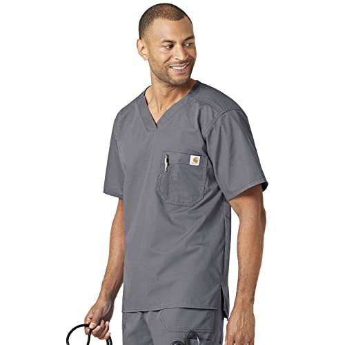 Image of Carhartt Ripstop & Sub-Scrubs Scrubs for Men, Utility Scrub Tops
