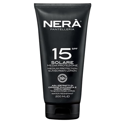 Nerà Pantelleria Crema Solare SPF15 Protezione Media, 200ml