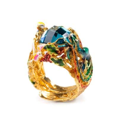 Isola Bella Anello da Donna in Argento e Smalti