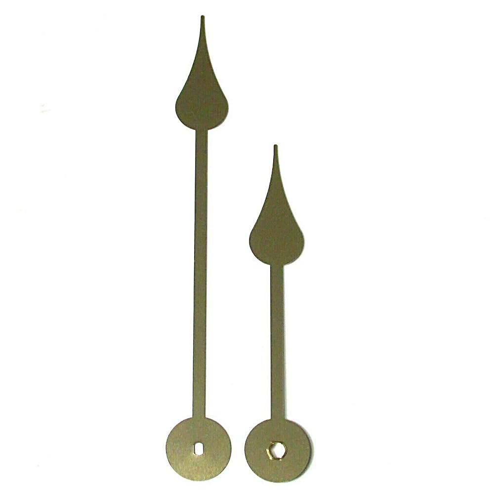 Dans Clock Shop Gold Replacement Metal Screw Fit Extra Long Clock Hands Compatible With German Quartz High Torque Movement Mechanism 150Mm