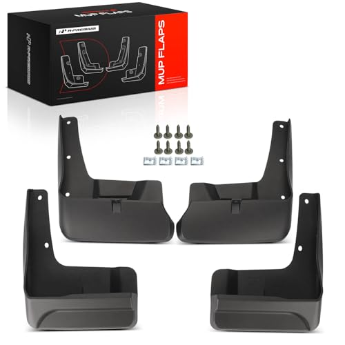 Image of A-Premium Mud Flaps, No Drilling Required Splash Guards with Accessories | Compatible with Toyota Sienna 2016-2020, Set of 4 Front and Rear