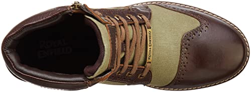 Image of Royal Enfield Military Vibe Boots Brown & Navy