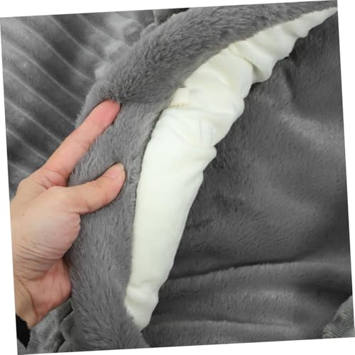 Couchage pour chat en peluche grise Beaupretty taille moyenne - 4