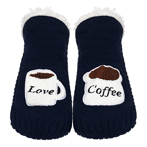 Image of ZYZX Cute Funny Slipper Socks for Women with Grips,Fuzzy Socks Indoor