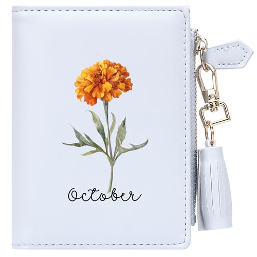 Customized Birthday Flowers Wallets for Women,Holiday Gift, Birthday Gift for Parent, Spouse, Friend, Valentine's Day Gift for Wife or Girlfriend 0470j