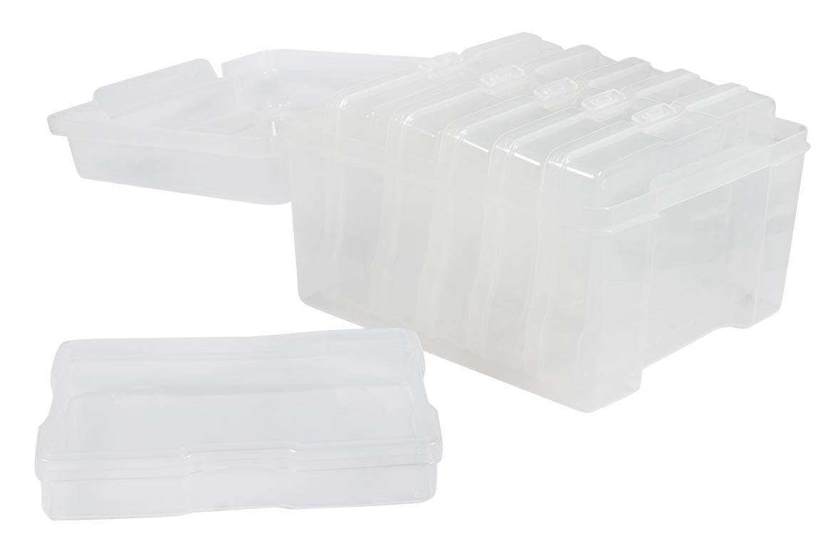 Rayher 39572000 contenore trasparente con 6 box interni