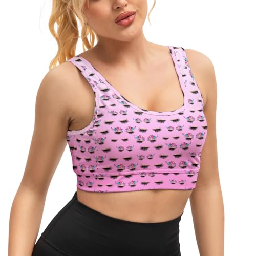 Image of Yoga top Women's Cheerleading Uniform Gym Outfit Running Crop Tops Yoga Shirts Casual Tank Top