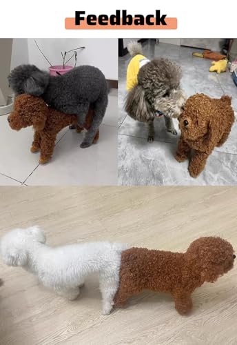 Interaktives Hundespielzeug aus Silikon, für Paarung, simuliertes Haar, empathetischer Schlafpartner, Miniaturschnauzer/Bichon Frisé, Haustier-Reproduktion