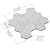 Soulscrafts Italian White Carrara Marble 4 Inch Hexagon Mosaic Tile Matte for Kitchen Backsplash Bathroom Wall & Floor Tile 5 Sheets/Box