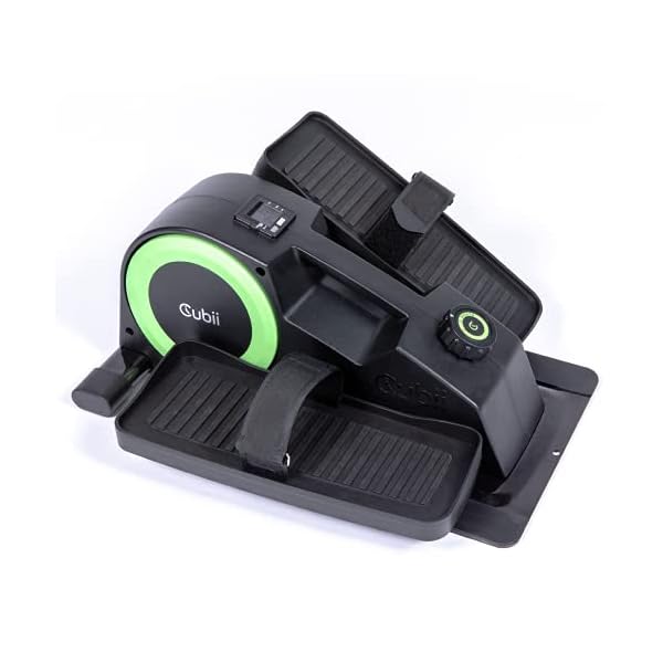Cubii JR2, Under Desk Elliptical, Under Desk Bike Pedal Exerciser, Seated Elliptical, Work from Home Fitness, Mini Elliptical Machines for Home Use, Cubii Exerciser for Seniors, Desk Exercise, Green