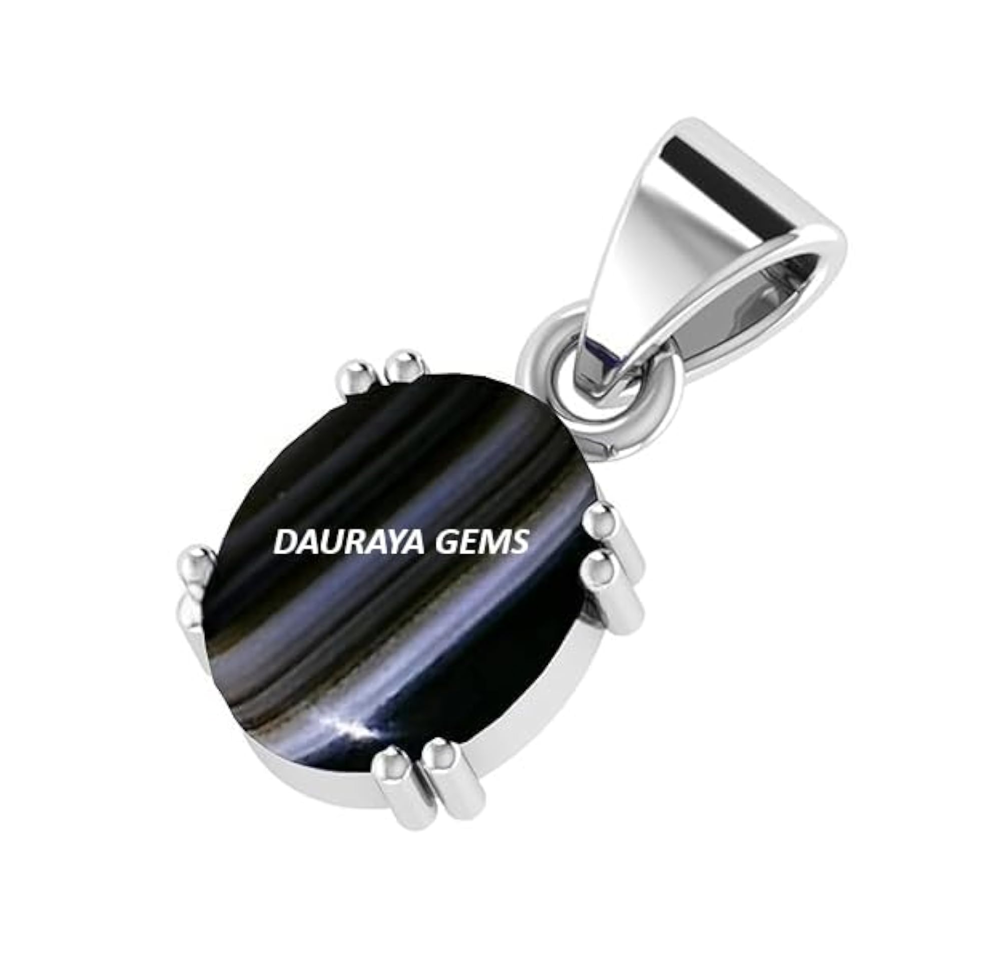 10.00 Carat Black Sulemani Hakik Stone Pendant, Natural Gemstone