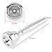 OriGlam Trumpet Mouthpiece Instruments Mouthpiece, Silver Plated Bb Trumpet Mouthpiece Replacement for Beginners Professional (3C)