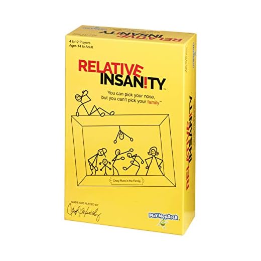 PlayMonster Relative Insanity Party Game About Crazy Relatives -- Made & played by Comedian Jeff Foxworthy!