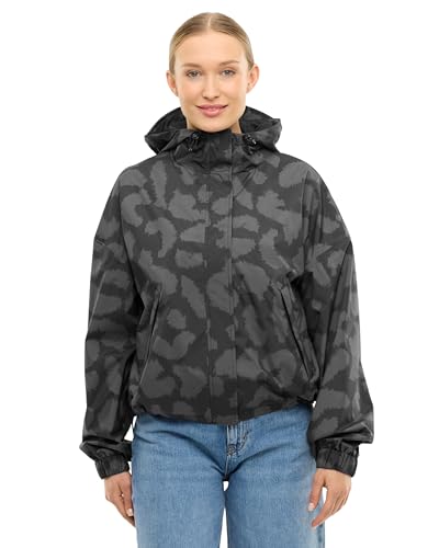 LARKSON Regenjacke Damen Herren Grau Leo - Elin - Regenmantel für Fahrrad Outdoor Festival - Wassersäule 10000 mm - Wasserdichte Jacke mit Verschweißten Nähten - Faltbar