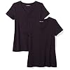 Amazon-Essentials-Womens-2-Pack-V-Neck-Classic-fit-Short-Sleeve-Tee-Shirt Amazon Essentials Women's Classic-Fit Short-Sleeve V-Neck T-Shirt, Pack of 2, Black, Medium