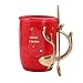 Imagen de MIGIFTDY Taza de Café de Navidad con Cuchara y Tapa