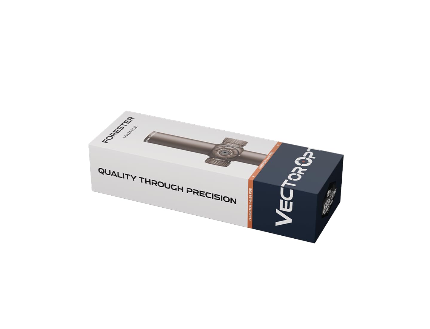 Vector Optics SCOC-39 Forester 1-8x24 SFP FDE Lunette de visée pour sport, airsoft et chasse, fusil à air comprimé, visière cible, lunette de visée de fusil, Rifle Scope, nombreux accessoires