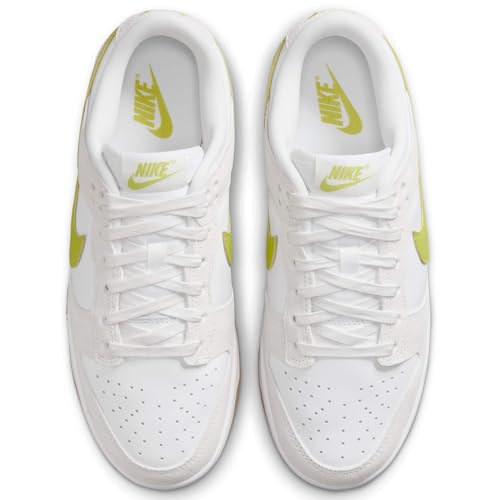 Nike Nike Dunk Low Women's Shoes (HJ7335-133, White/Gum Yellow/Bright Cactus) Size 6