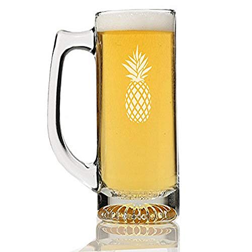 Chloe and Madison"Pineapple" Beer Mug, Set of 4