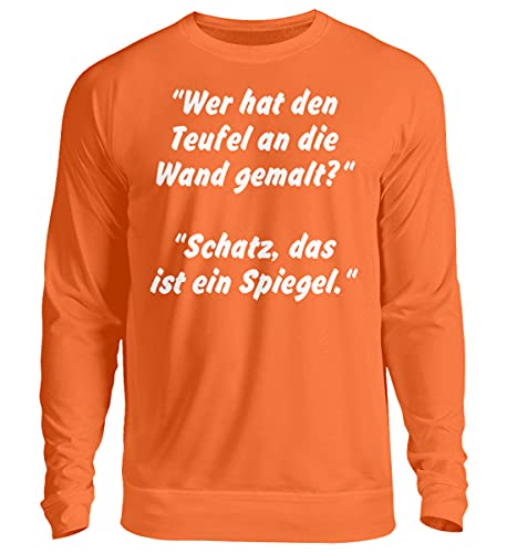 Pull Teufelsweib Cherre de diable au design orange et coupe moderne