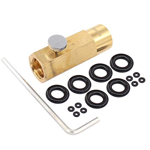 CO2 Refill Adapter Messing Connector Flaschenfuellung Kit für W21,8-14 Ventil Behälter