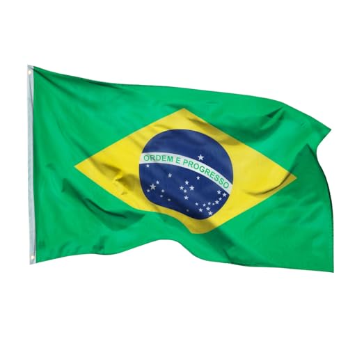 Aricona Brasilien Flagge 90x150cm - wetterbeständige Fahne mit...