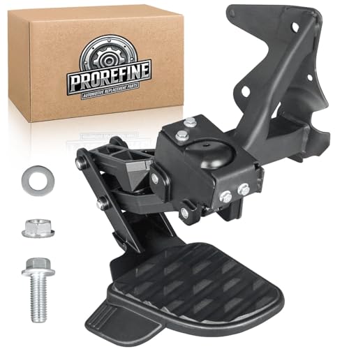 Upgraded Retractable Rear Bed Step Compatible with 2019-2024 Dodge Ram 1500 DT New Body Style Dual Exhaust Vehicles Driver Left Side Only Fits Base Standard Tailgate Only Replace 82215289AG 82215289AH