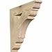 Ekena Millwork BKT04X22X22OLY01RDF Olympic Traditional Rough Sawn Bracket, 4" Width x 22" Depth x 22" Height, Douglas Fir