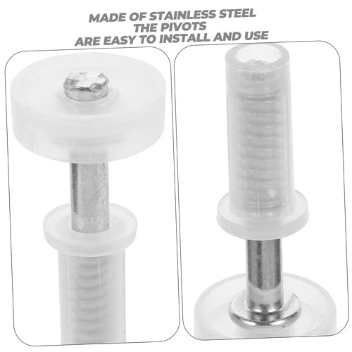 HOMSFOU Kit de herrajes para puerta de clóset con 8 pivotantes para puertas plegables, operación silenciosa miniatura 7