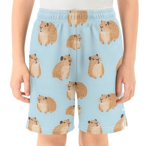 senya Boys Athletic Short Cute Capybara Blue A Soft Pants Summer Shorts Bottoms with Pocket3